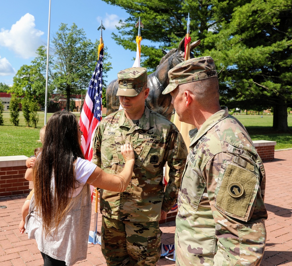 Master Sgt. Charles York promotion ceremony