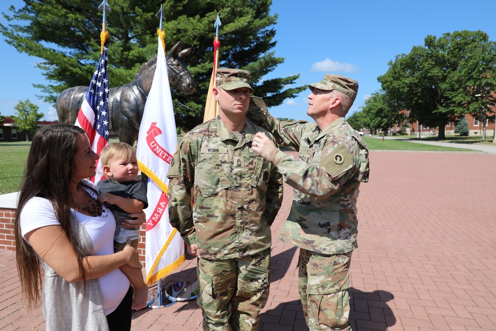 Master Sgt. Charles York promotion ceremony