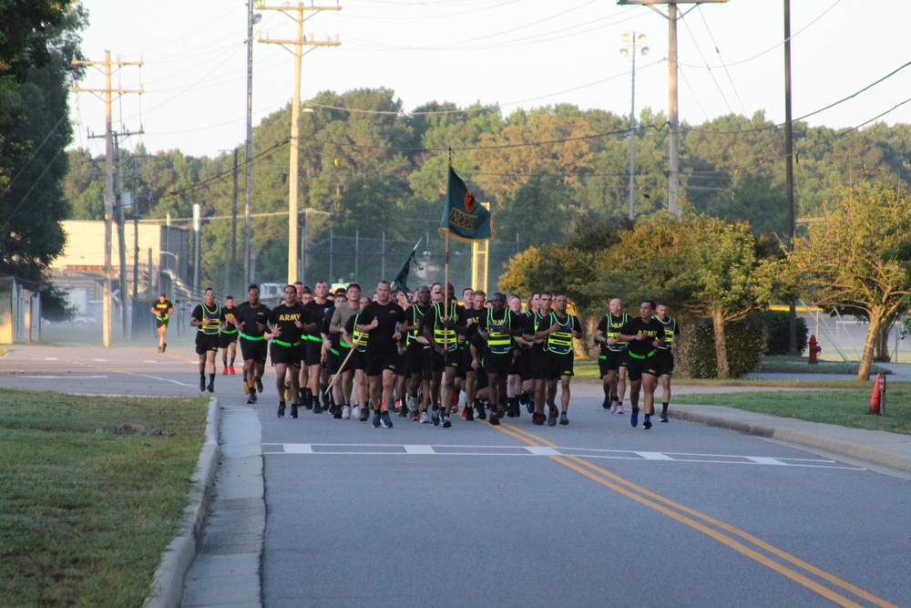 USAACE Non-Commissioned Officer Academy conducts esprit de corps/farewell run