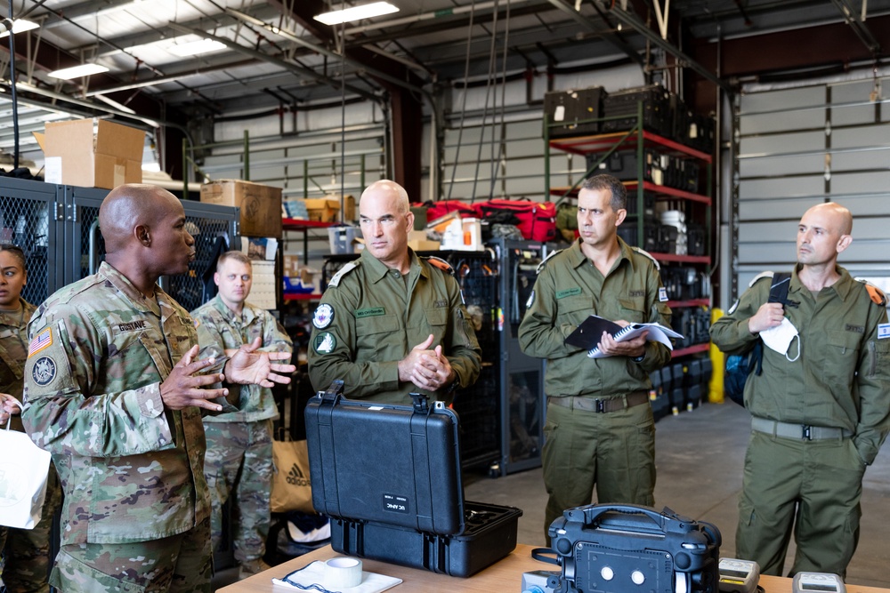 ISRAELI DEFENSE FORCE HOME  FRONT COMMAND VISITS NYNG’S 24TH CST