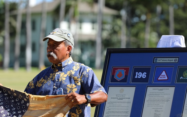 Celebrating Centennial and Change of Command of 196th Infantry Brigade