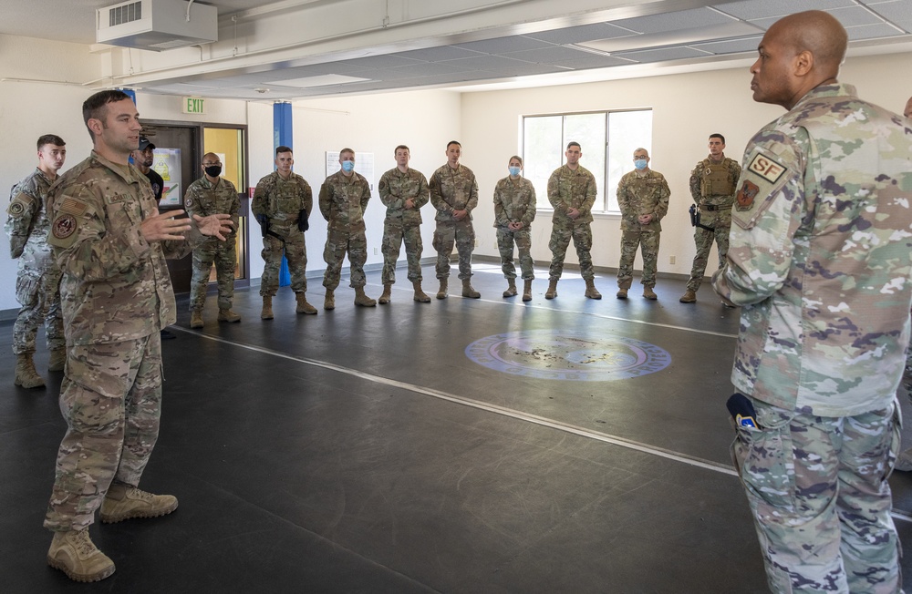 B. Gen R. Collins visits 60 SFS