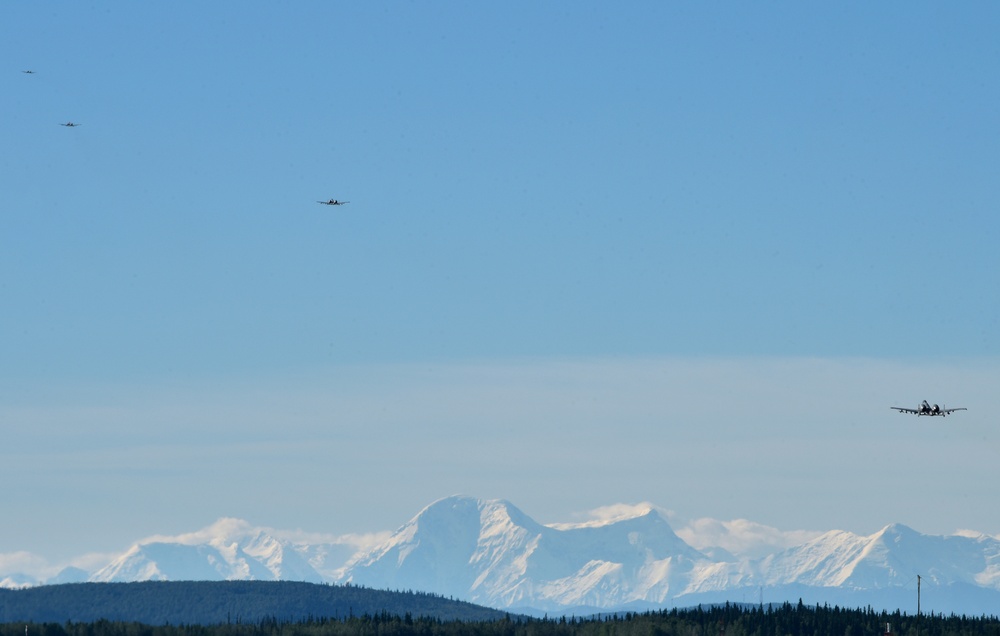 A-10 Thunderbolt IIs takeoff during RED FLAG-Alaska 21-2