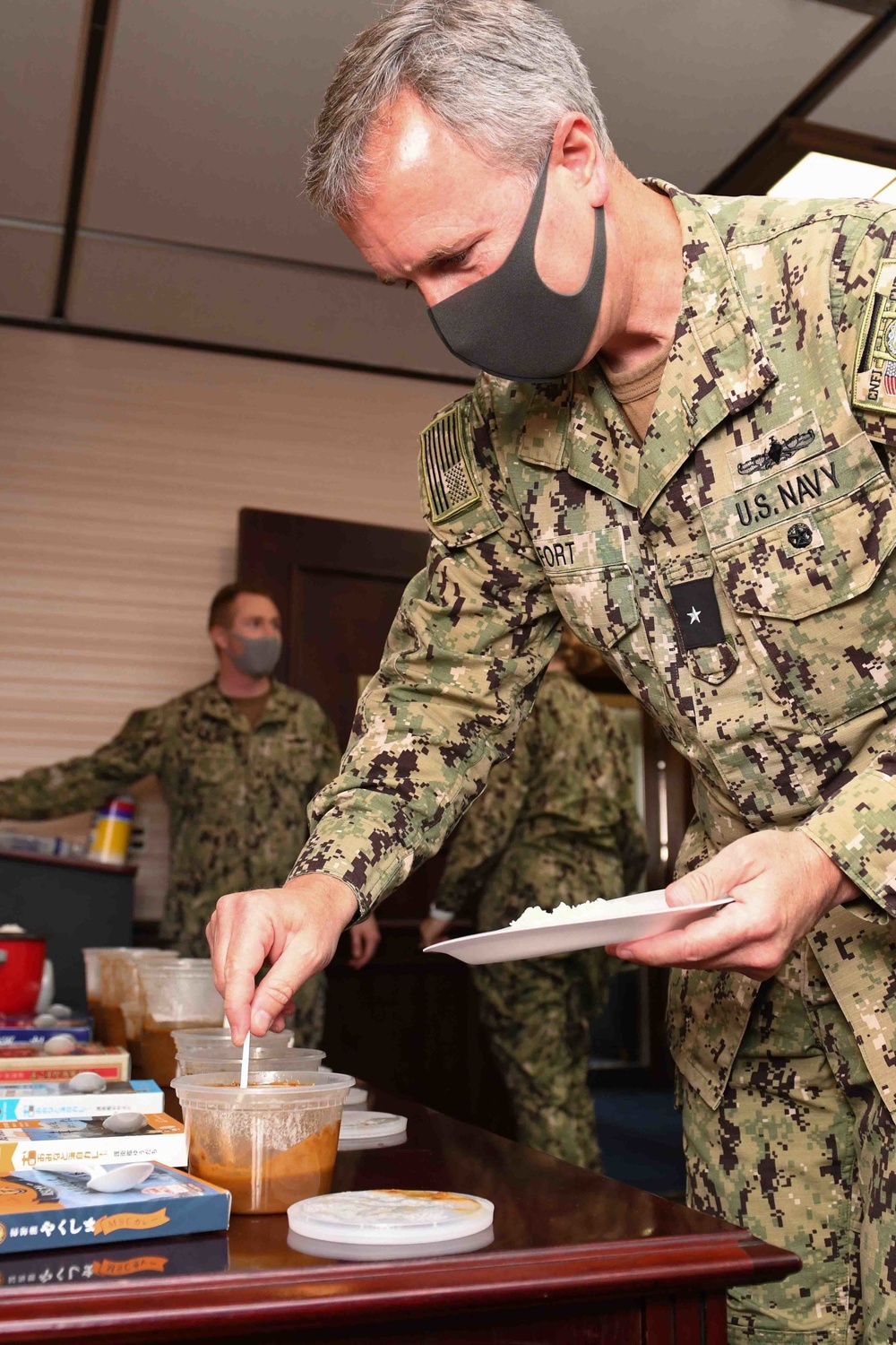 Rear Admiral Fort Hosts Curry Tasting in Japan