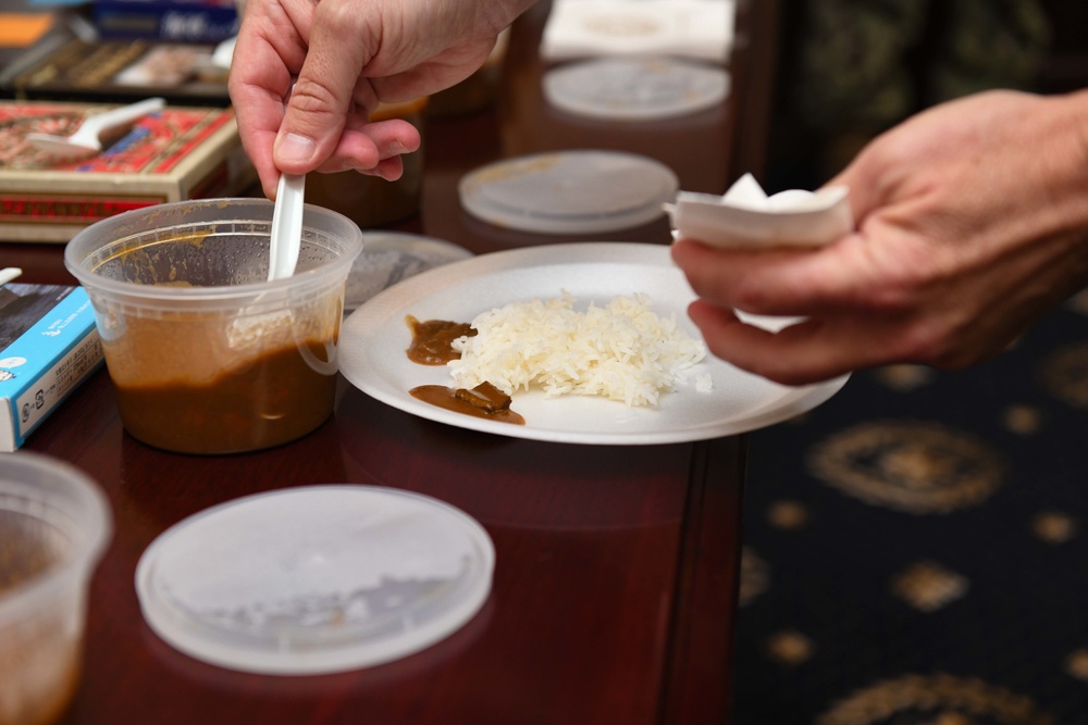 Rear Admiral Fort Hosts Curry Tasting in Japan
