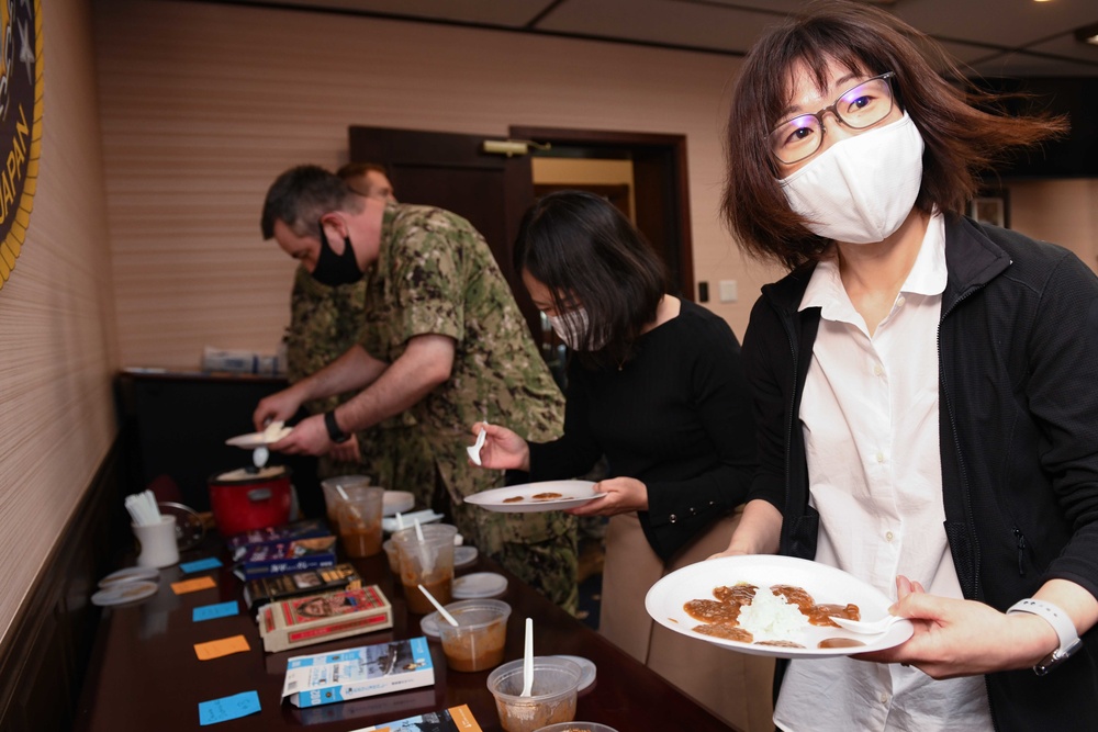 Rear Admiral Fort Hosts Curry Tasting in Japan