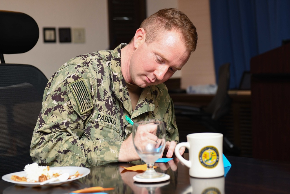 Rear Admiral Fort Hosts Curry Tasting in Japan