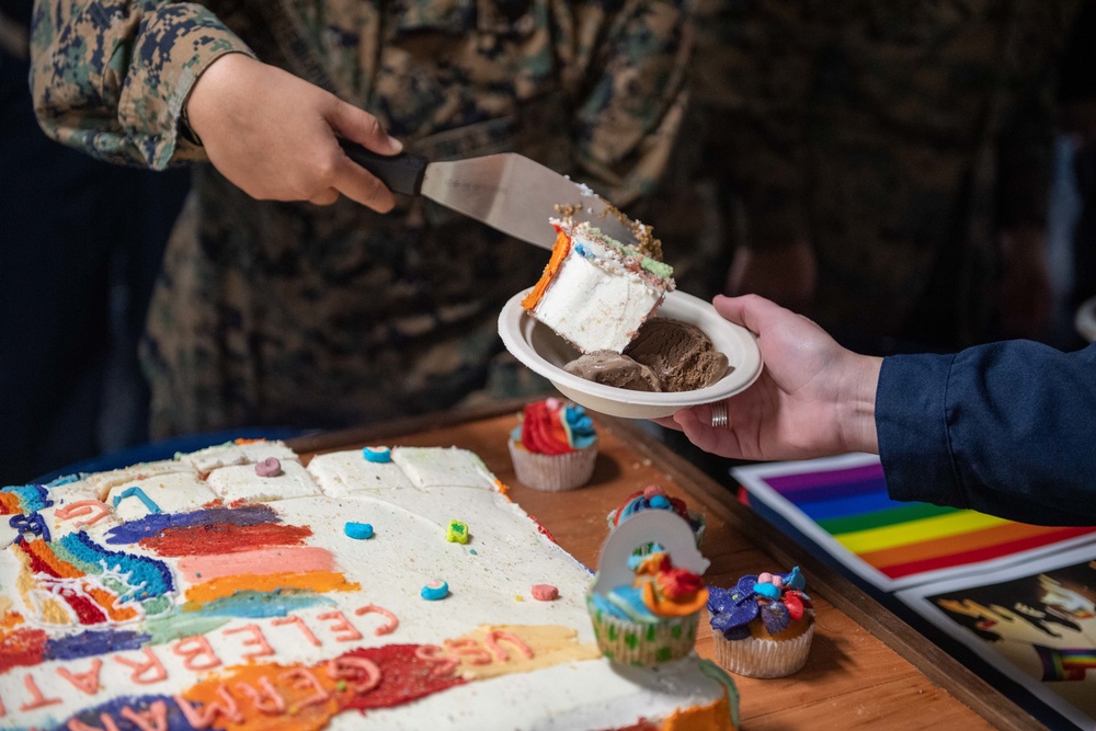 Sailors and Marines Join to Celebrate LGBT Pride Month