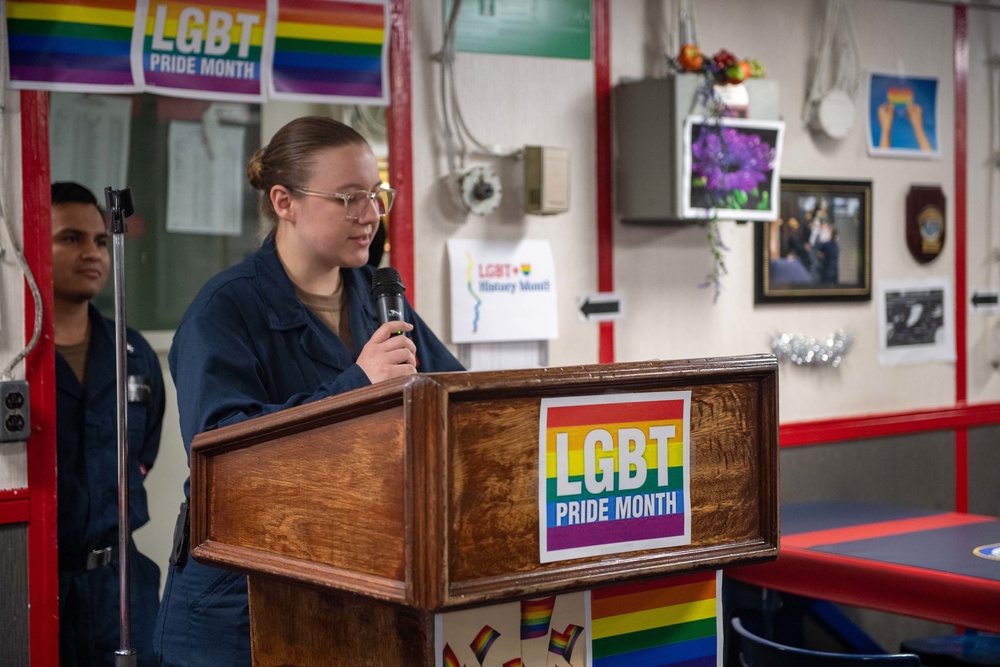 LGBT Pride Month Celebration Aboard USS Germantown