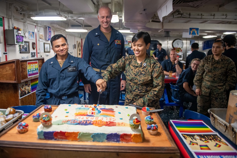 LGBT Pride Month Celebration Aboard USS Germantown