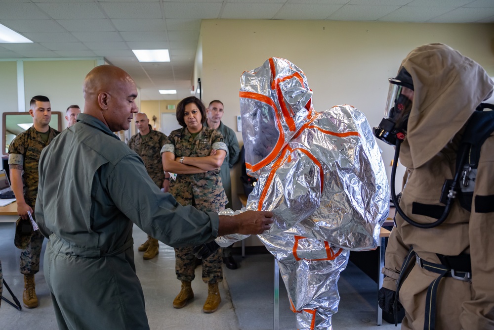 1st MAW commanding general visits CBRN