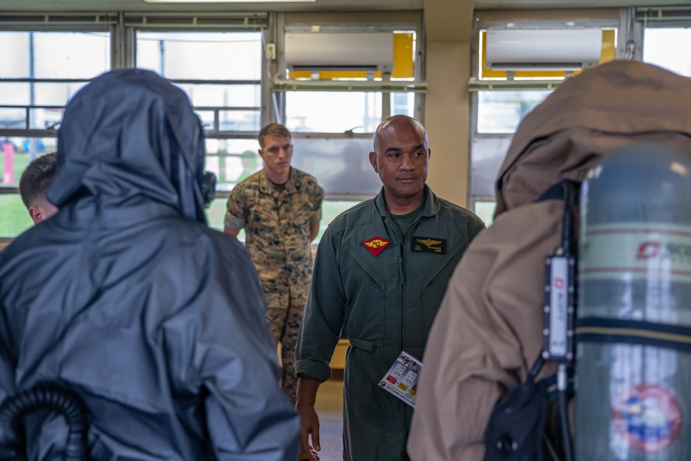 1st MAW commanding general visits CBRN