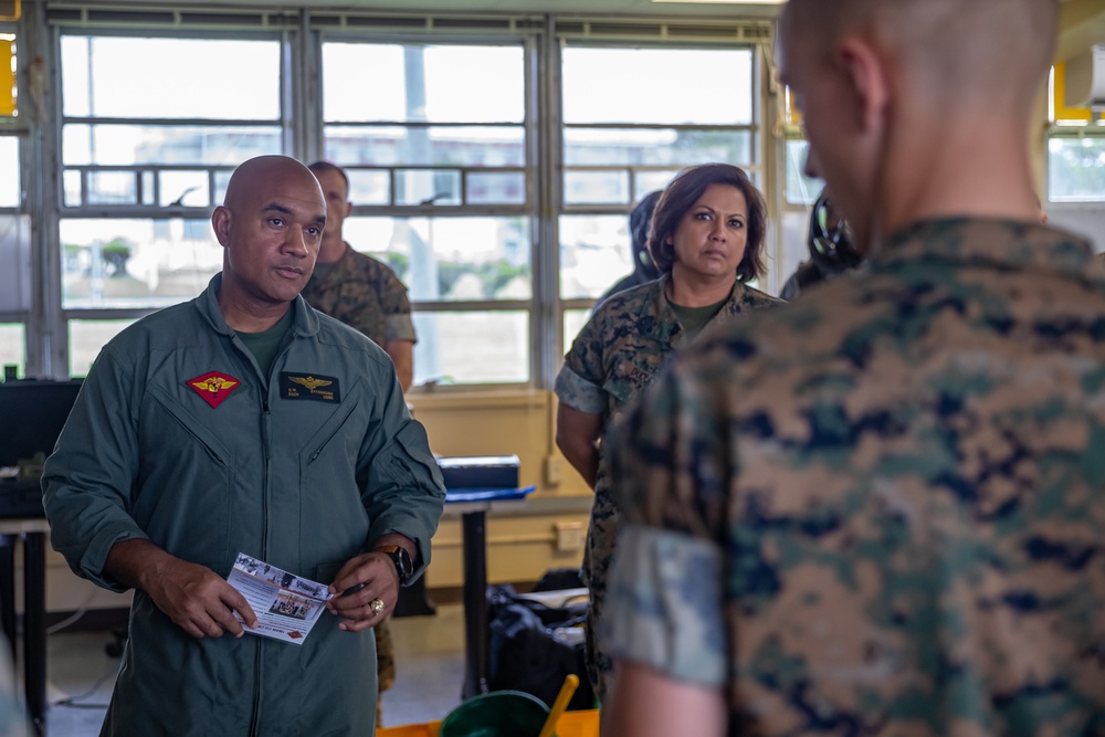 1st MAW commanding general visits CBRN