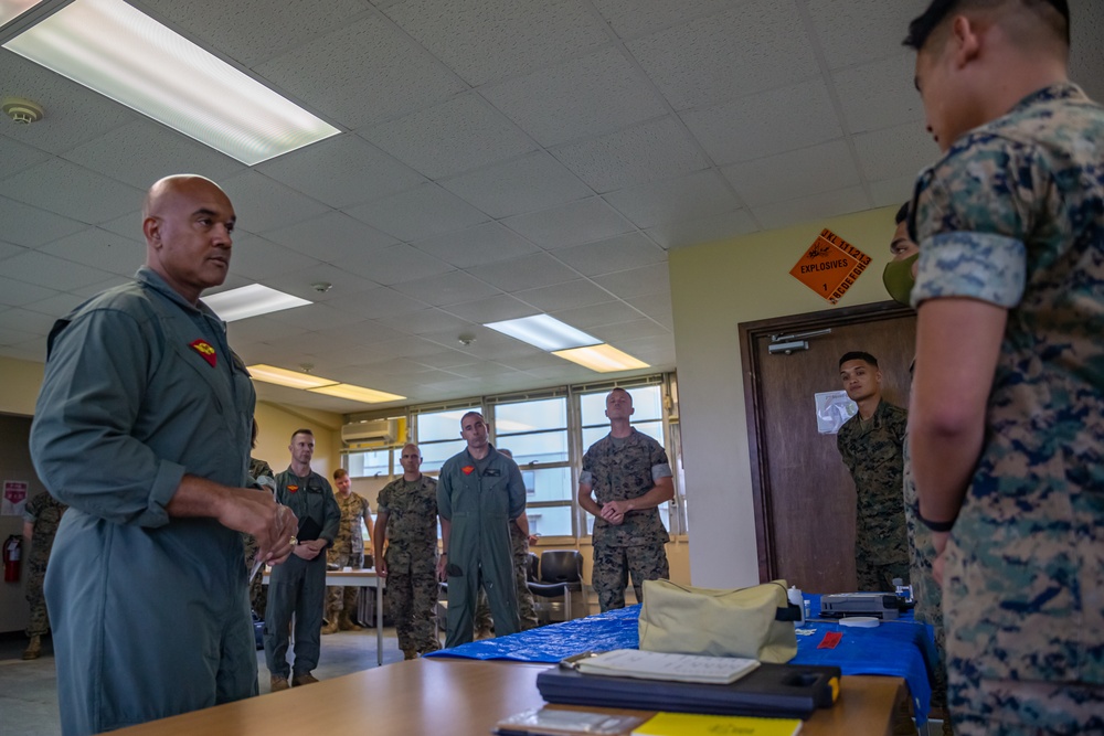 1st MAW commanding general visits CBRN