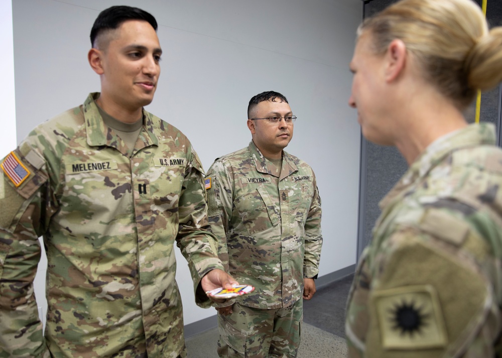 Sagami Depot Logistics Task Force Commended for Support by the 40th Infantry Division Commander