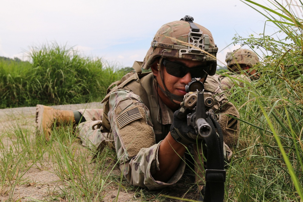 Dogface Soldiers participating in Orient Shield 21-2 train to conduct air assault operations