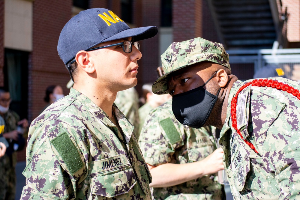 210611-N-NO485-2174 NEWPORT, R.I. (June 11, 2021) OCS uniform inspection