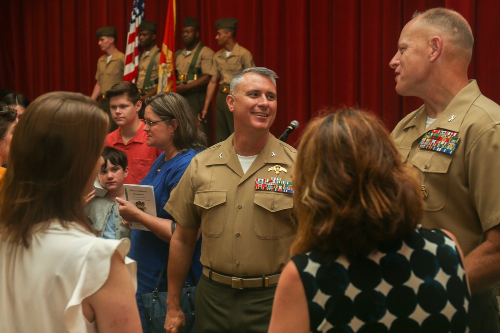 Headquarters Battalion, training and Education Command Change of Command