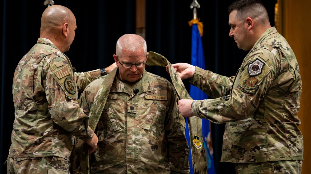 Barksdale welcomes new wing chaplain with Assumption of the Stole and Crook