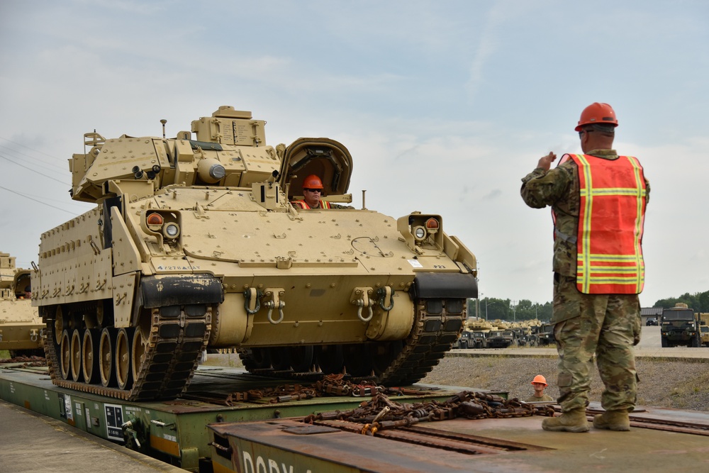 TN National Guard conducts railhead operations at Fort Campbell