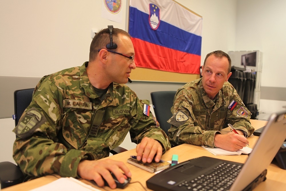 Slovenian service members at CWIX 2021