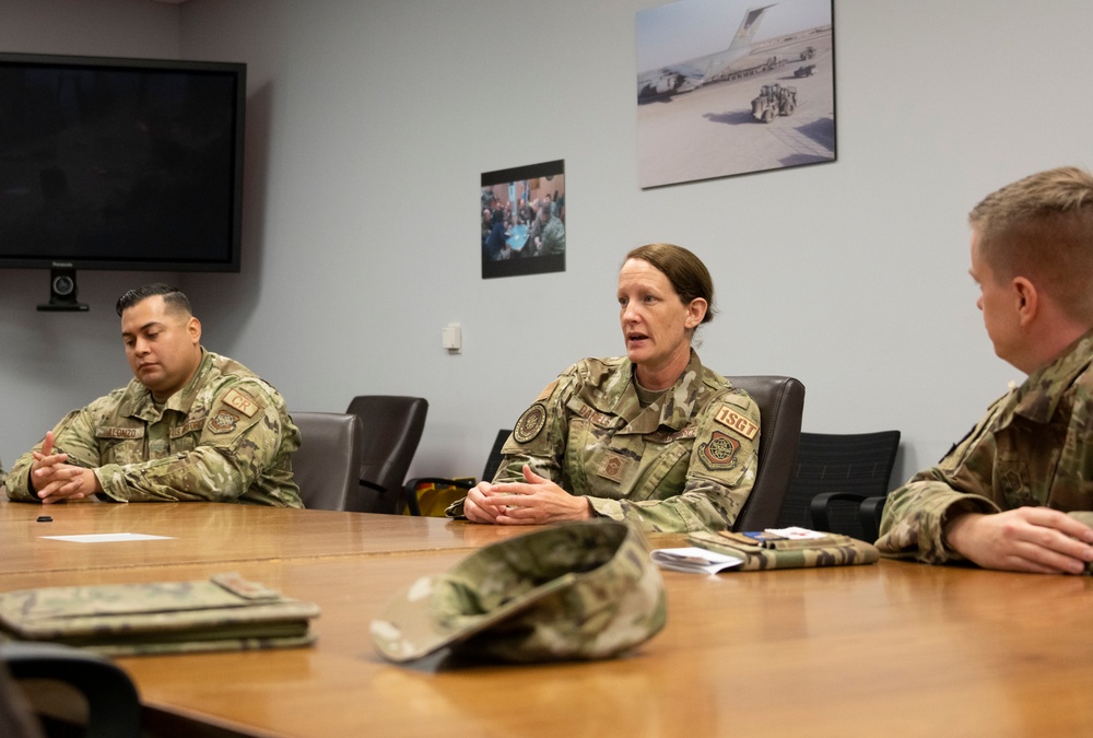 AMC first sergeant visits Team Travis