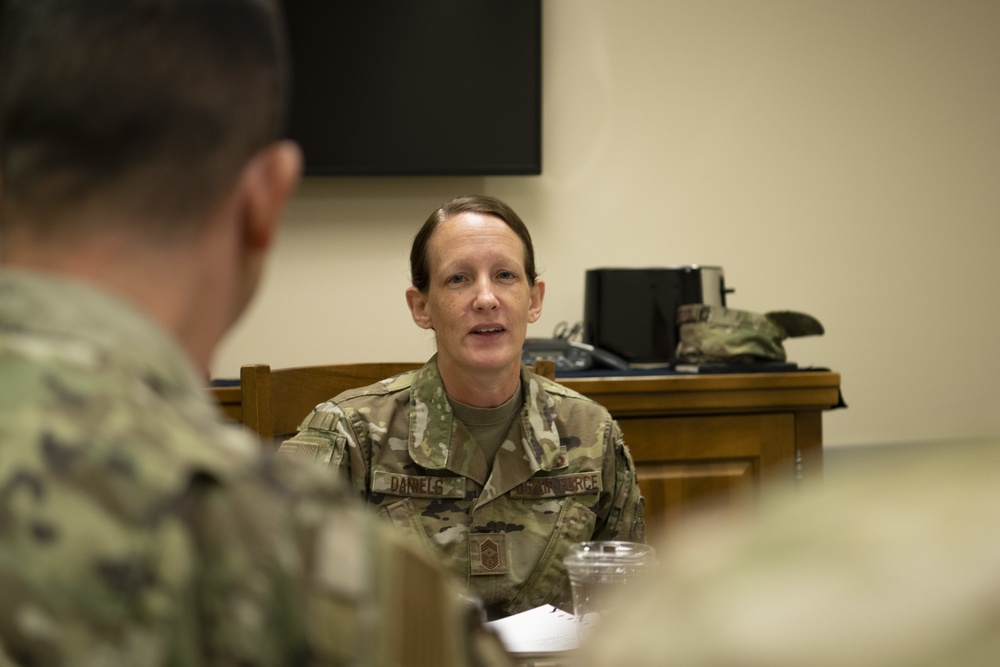 AMC first sergeant visits Team Travis