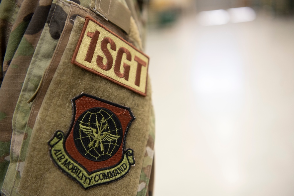 AMC first sergeant visits Team Travis