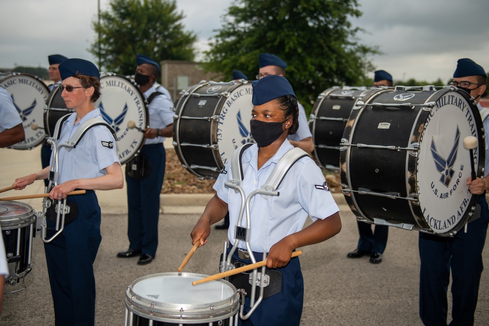 U.S. Air Force Basic Military Training Graduation and Coining Ceremony