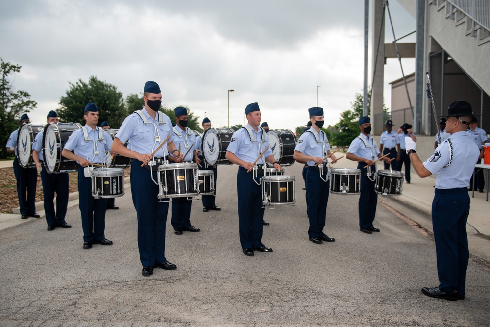 U.S. Air Force Basic Military Training Graduation and Coining Ceremony