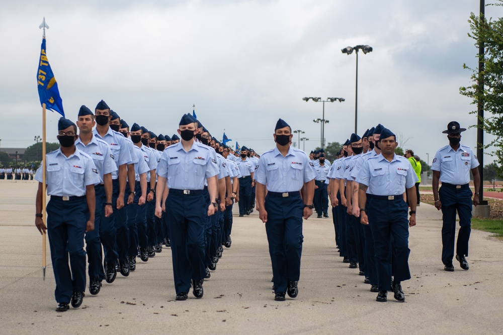 U.S. Air Force Basic Military Training Graduation and Coining Ceremony