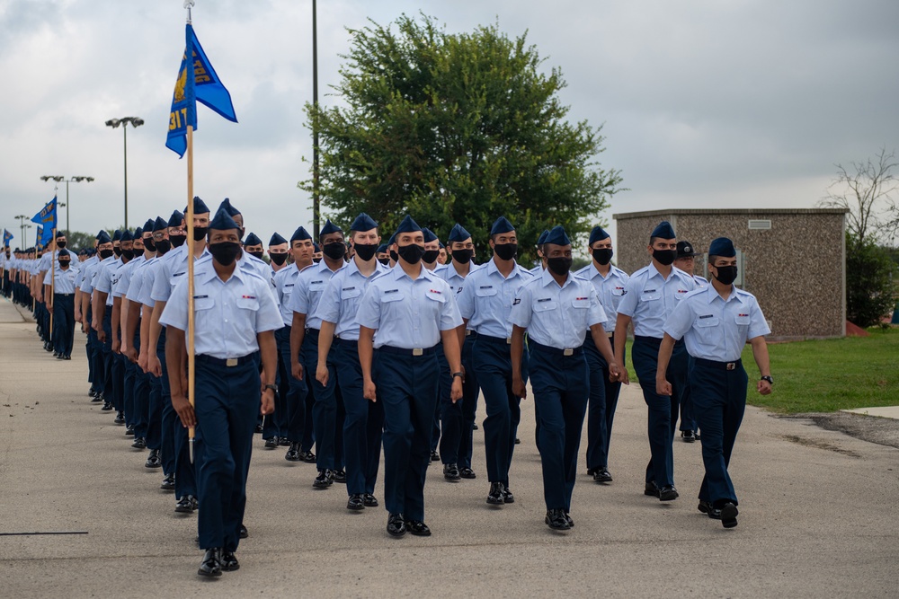 U.S. Air Force Basic Military Training Graduation and Coining Ceremony