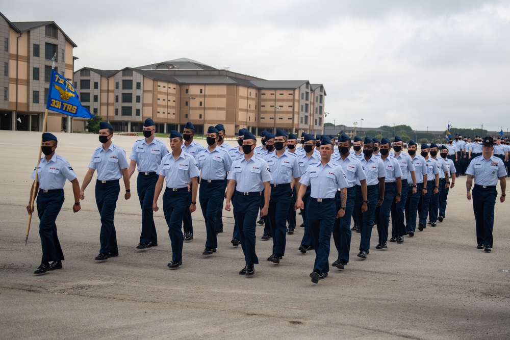 U.S. Air Force Basic Military Training Graduation and Coining Ceremony