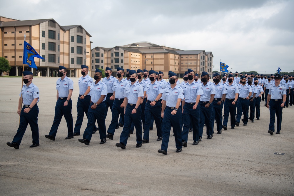 U.S. Air Force Basic Military Training Graduation and Coining Ceremony