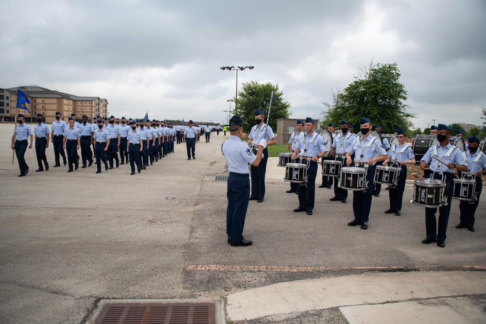 U.S. Air Force Basic Military Training Graduation and Coining Ceremony