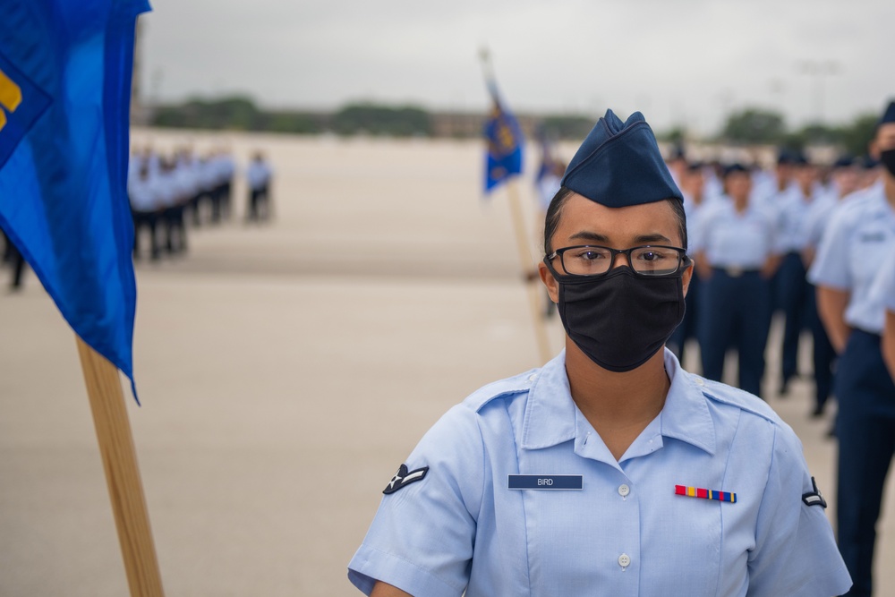 U.S. Air Force Basic Military Training Graduation and Coining Ceremony