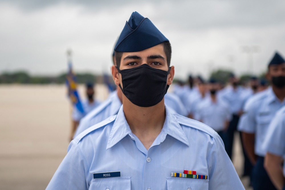 U.S. Air Force Basic Military Training Graduation and Coining Ceremony