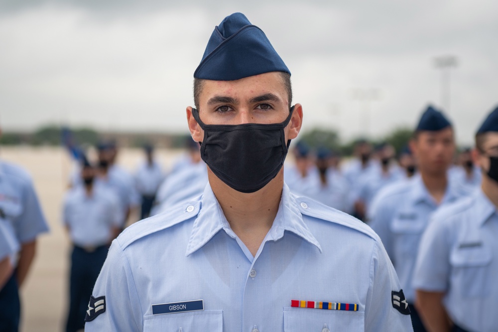 U.S. Air Force Basic Military Training Graduation and Coining Ceremony