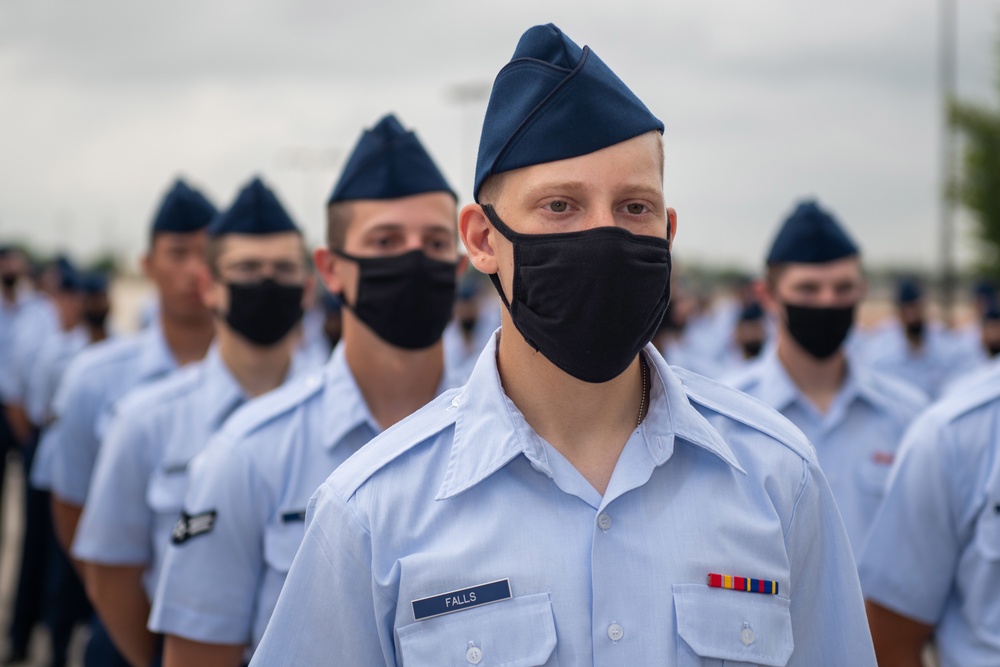 U.S. Air Force Basic Military Training Graduation and Coining Ceremony