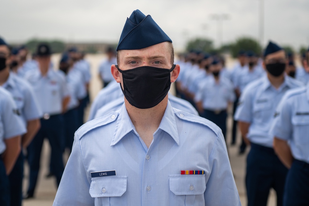 U.S. Air Force Basic Military Training Graduation and Coining Ceremony