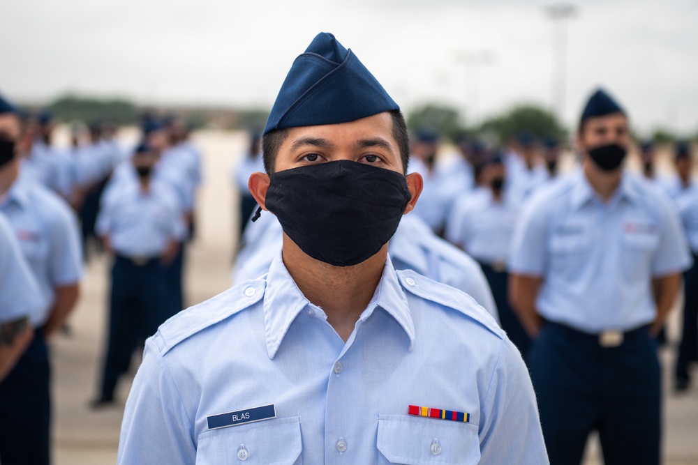 U.S. Air Force Basic Military Training Graduation and Coining Ceremony