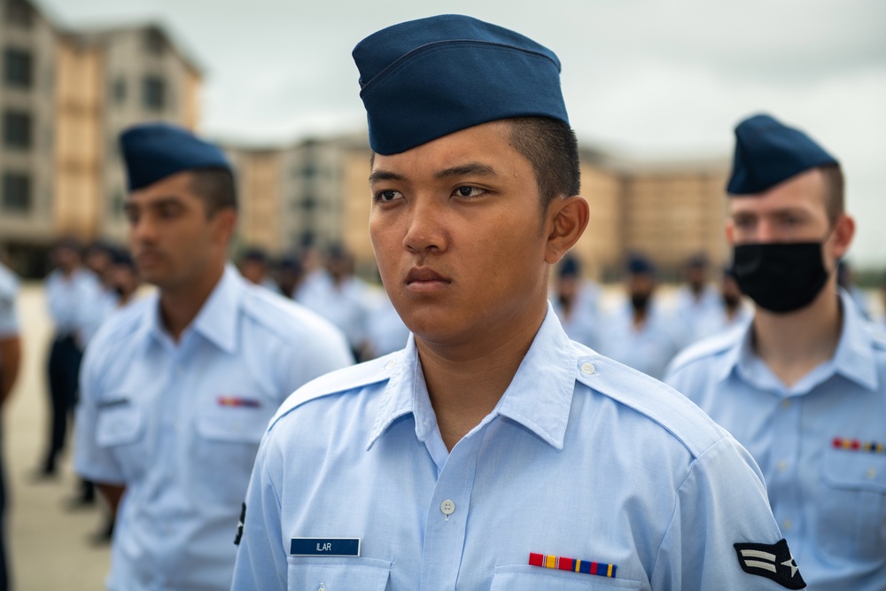 U.S. Air Force Basic Military Training Graduation and Coining Ceremony