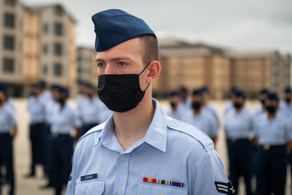 U.S. Air Force Basic Military Training Graduation and Coining Ceremony