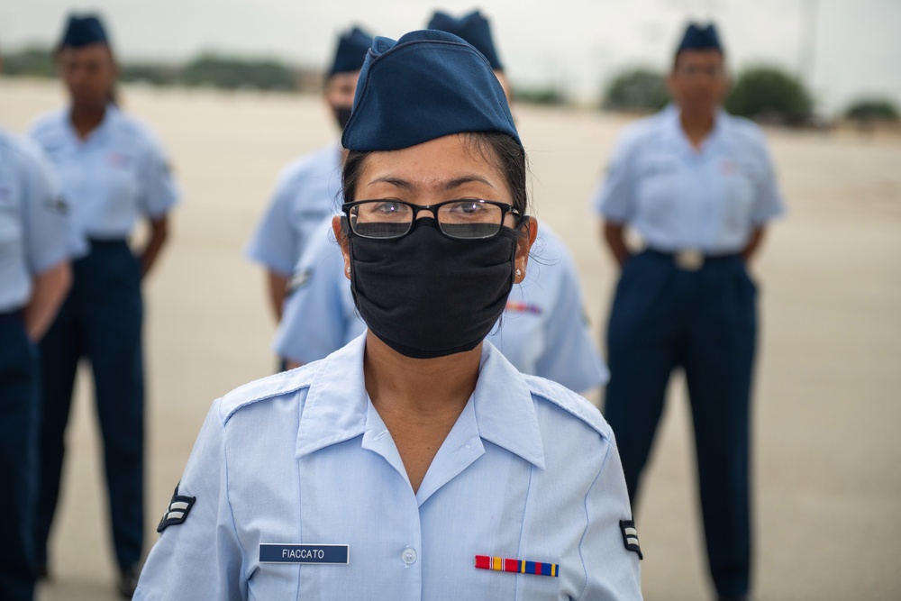 U.S. Air Force Basic Military Training Graduation and Coining Ceremony