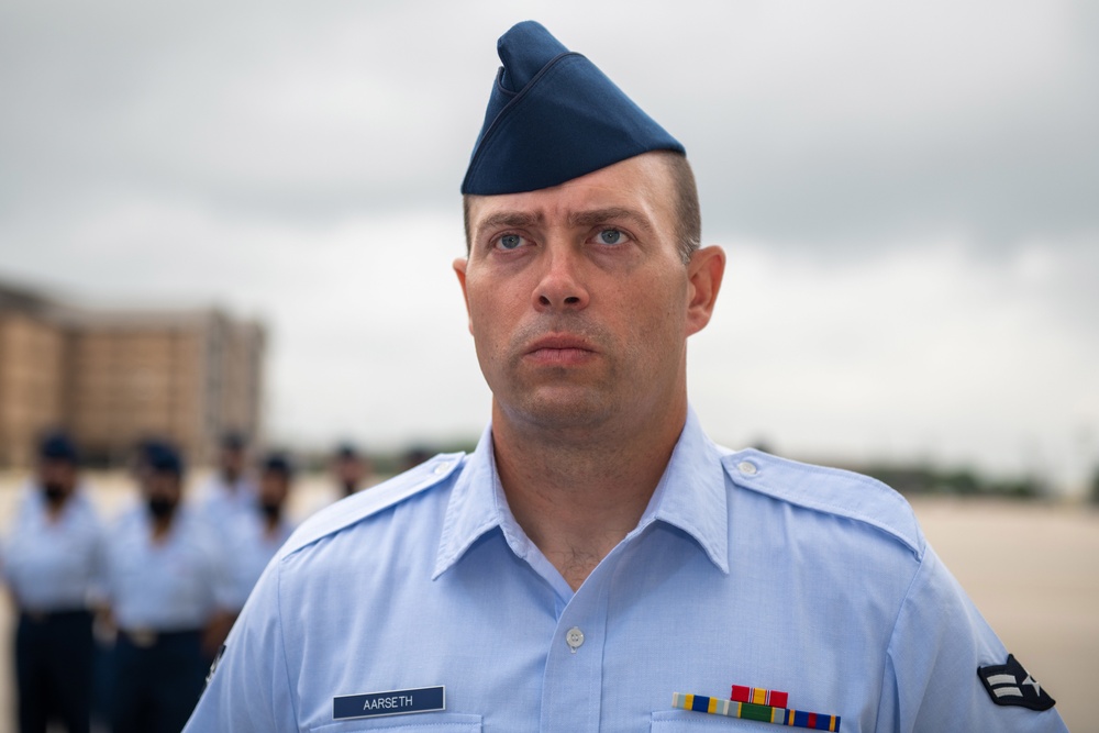 U.S. Air Force Basic Military Training Graduation and Coining Ceremony