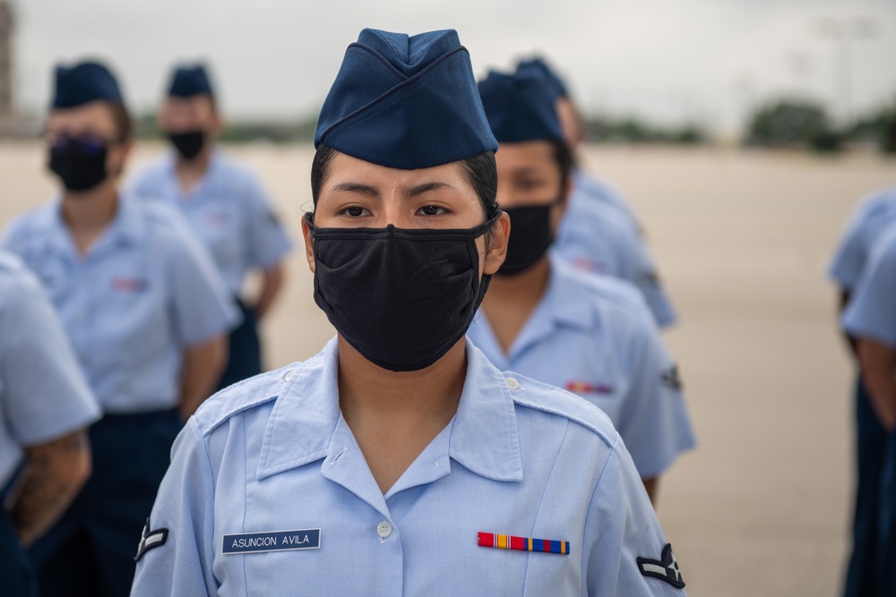 U.S. Air Force Basic Military Training Graduation and Coining Ceremony