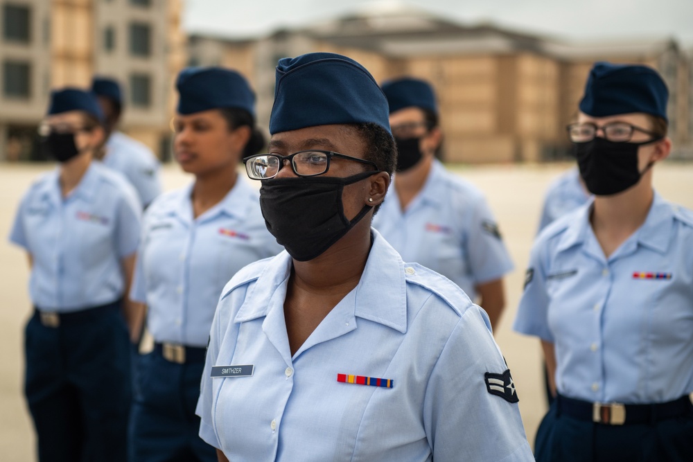 U.S. Air Force Basic Military Training Graduation and Coining Ceremony