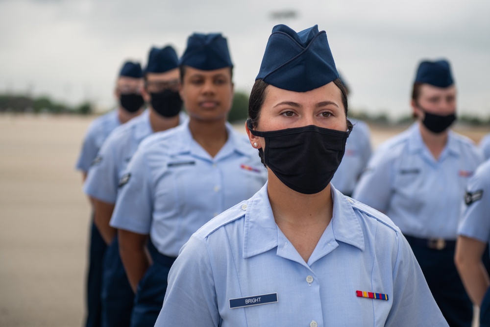 U.S. Air Force Basic Military Training Graduation and Coining Ceremony