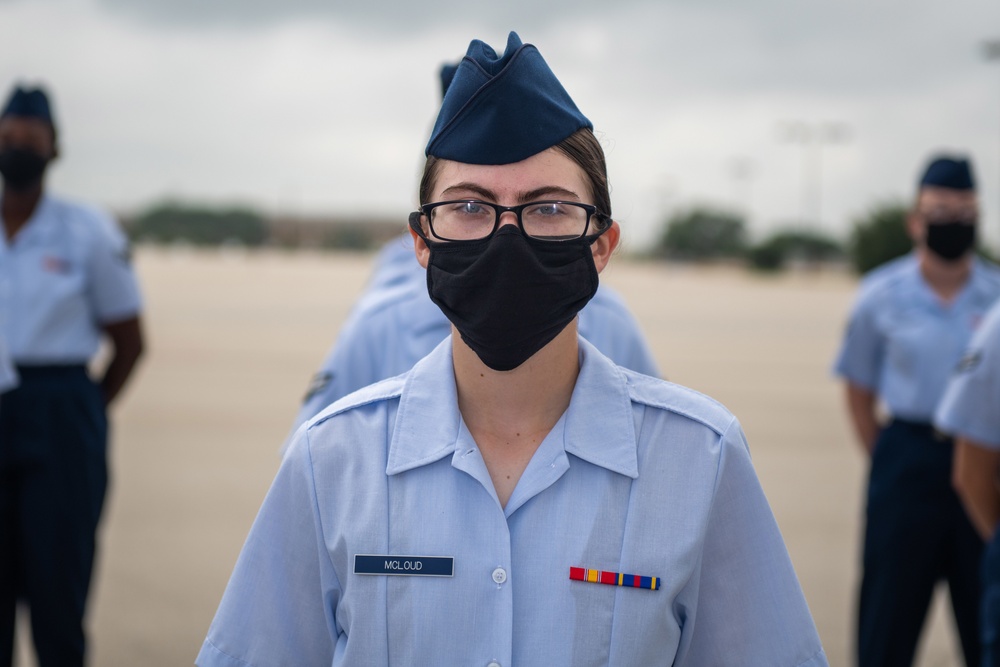 U.S. Air Force Basic Military Training Graduation and Coining Ceremony