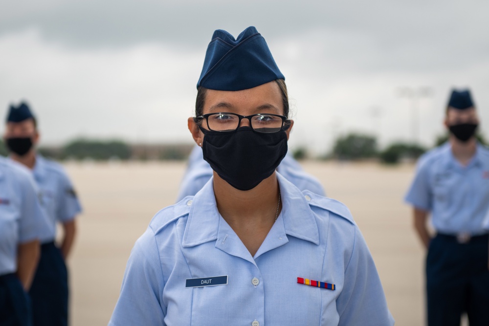 U.S. Air Force Basic Military Training Graduation and Coining Ceremony